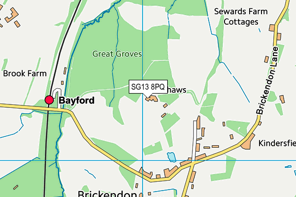 SG13 8PQ map - OS VectorMap District (Ordnance Survey)