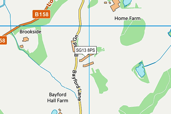 SG13 8PS map - OS VectorMap District (Ordnance Survey)