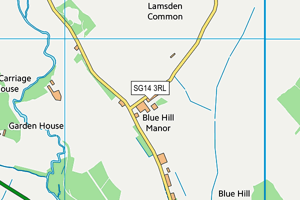 SG14 3RL map - OS VectorMap District (Ordnance Survey)