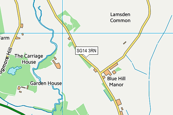 SG14 3RN map - OS VectorMap District (Ordnance Survey)