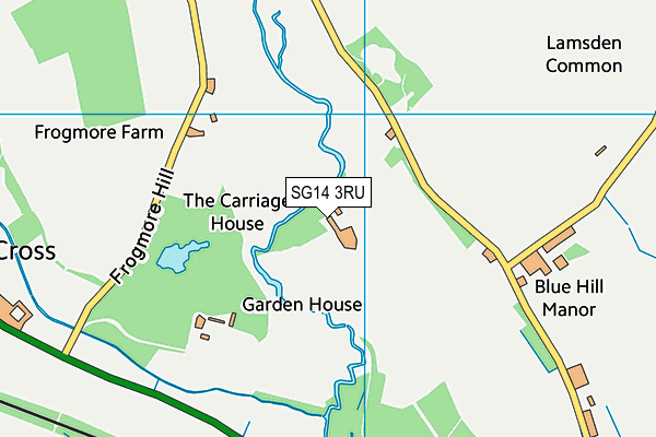 SG14 3RU map - OS VectorMap District (Ordnance Survey)