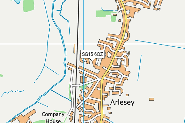 SG15 6QZ map - OS VectorMap District (Ordnance Survey)