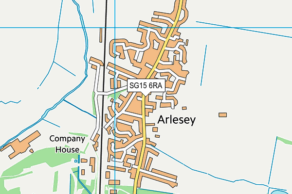 Map of ARLESEY BARBERS LIMITED at district scale