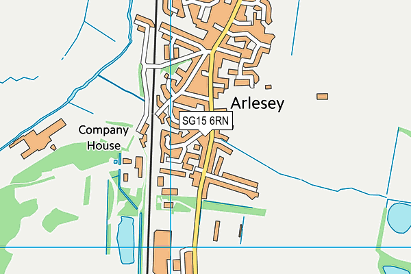 SG15 6RN map - OS VectorMap District (Ordnance Survey)