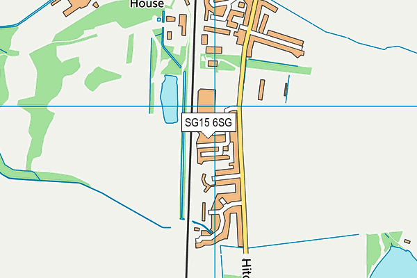 SG15 6SG map - OS VectorMap District (Ordnance Survey)