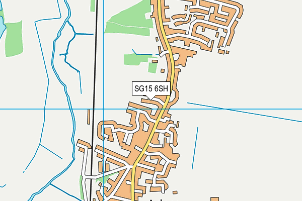 SG15 6SH map - OS VectorMap District (Ordnance Survey)