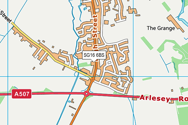 SG16 6BS map - OS VectorMap District (Ordnance Survey)