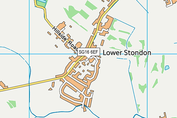 SG16 6EF map - OS VectorMap District (Ordnance Survey)