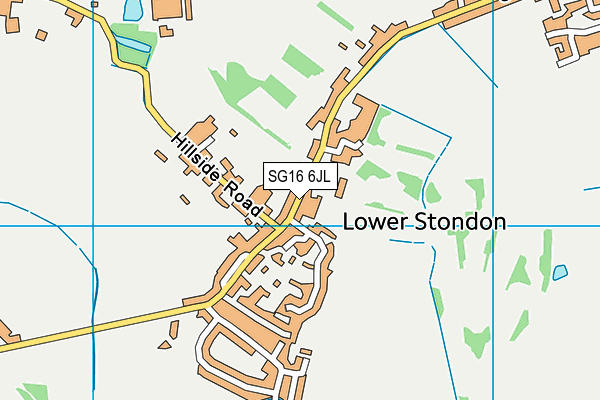 SG16 6JL map - OS VectorMap District (Ordnance Survey)