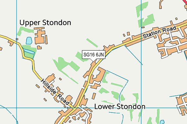 SG16 6JN map - OS VectorMap District (Ordnance Survey)