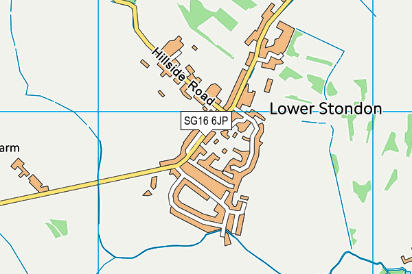 SG16 6JP map - OS VectorMap District (Ordnance Survey)