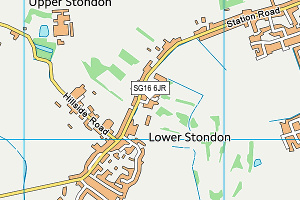 SG16 6JR map - OS VectorMap District (Ordnance Survey)