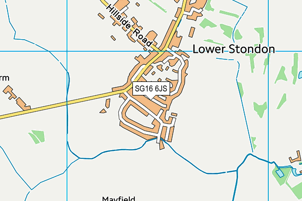 SG16 6JS map - OS VectorMap District (Ordnance Survey)
