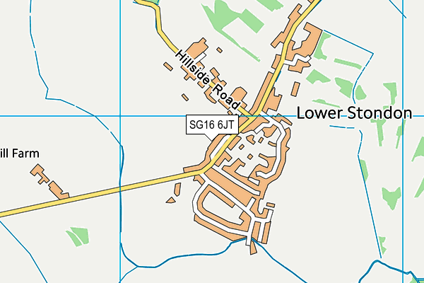 SG16 6JT map - OS VectorMap District (Ordnance Survey)