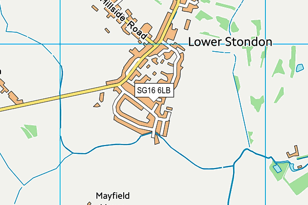 SG16 6LB map - OS VectorMap District (Ordnance Survey)
