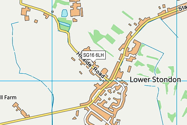 SG16 6LH map - OS VectorMap District (Ordnance Survey)