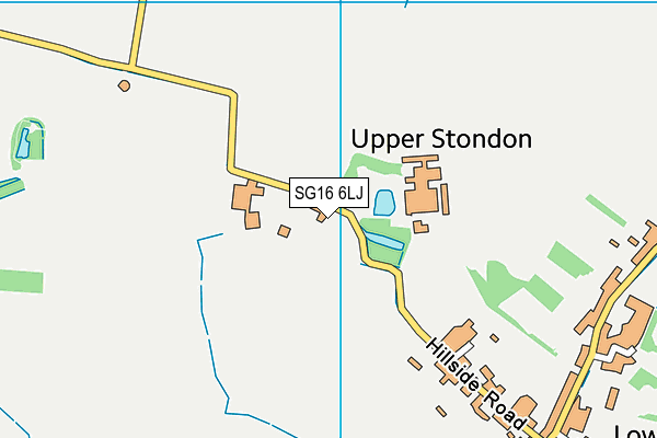 SG16 6LJ map - OS VectorMap District (Ordnance Survey)