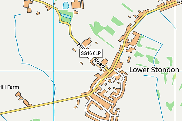SG16 6LP map - OS VectorMap District (Ordnance Survey)