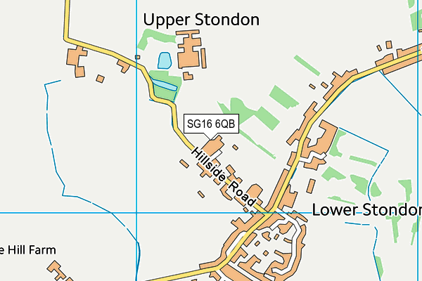 SG16 6QB map - OS VectorMap District (Ordnance Survey)