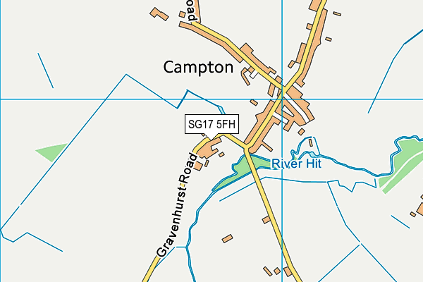 SG17 5FH map - OS VectorMap District (Ordnance Survey)
