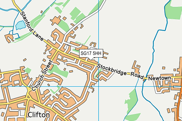 SG17 5HH map - OS VectorMap District (Ordnance Survey)