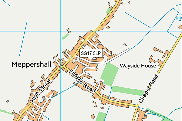SG17 5LP map - OS VectorMap District (Ordnance Survey)