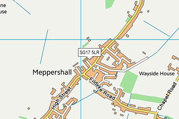 SG17 5LR map - OS VectorMap District (Ordnance Survey)