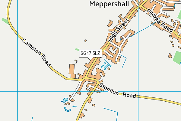 SG17 5LZ map - OS VectorMap District (Ordnance Survey)