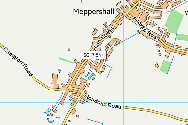 SG17 5NH map - OS VectorMap District (Ordnance Survey)