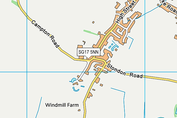 SG17 5NN map - OS VectorMap District (Ordnance Survey)
