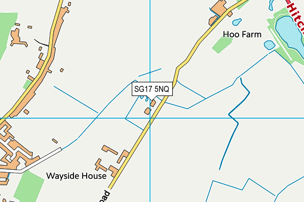 SG17 5NQ map - OS VectorMap District (Ordnance Survey)