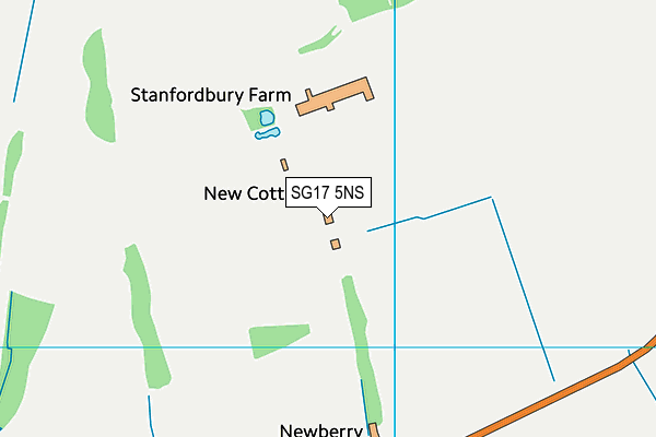 SG17 5NS map - OS VectorMap District (Ordnance Survey)