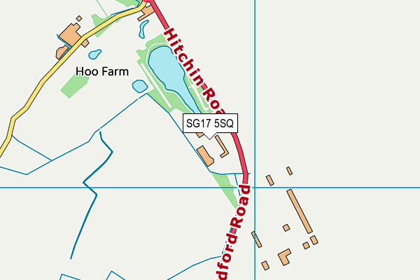 SG17 5SQ map - OS VectorMap District (Ordnance Survey)
