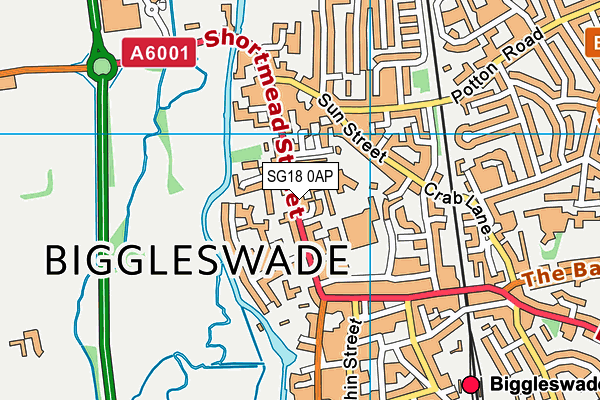 Map of BIGGLES BEDS LTD at district scale