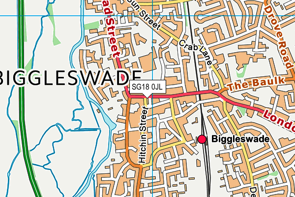 Keytone Leisure Ltd (Closed) map (SG18 0JL) - OS VectorMap District (Ordnance Survey)