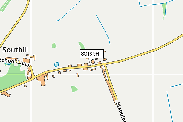 SG18 9HT map - OS VectorMap District (Ordnance Survey)