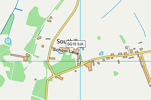 Southill Lower School map (SG18 9JA) - OS VectorMap District (Ordnance Survey)