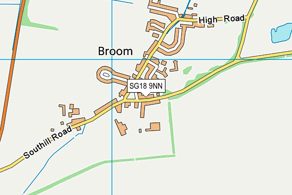 SG18 9NN map - OS VectorMap District (Ordnance Survey)