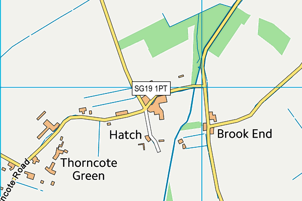 SG19 1PT map - OS VectorMap District (Ordnance Survey)