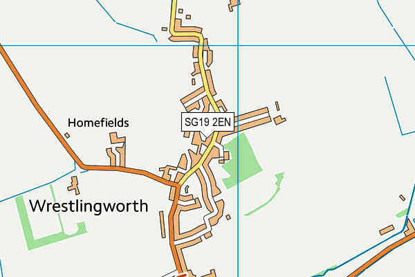 SG19 2EN map - OS VectorMap District (Ordnance Survey)