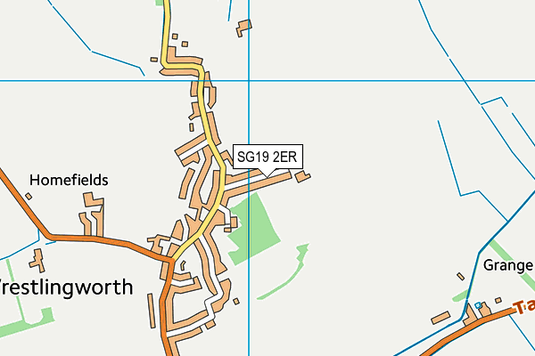 SG19 2ER map - OS VectorMap District (Ordnance Survey)