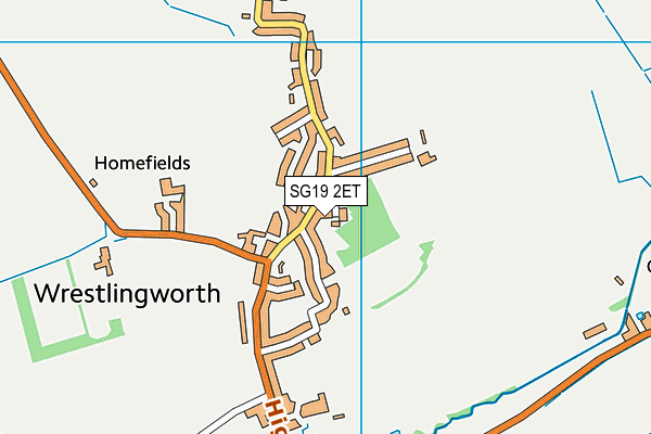 SG19 2ET map - OS VectorMap District (Ordnance Survey)