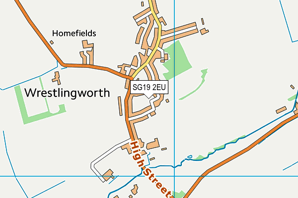 Wrestlingworth CofE VC Lower School map (SG19 2EU) - OS VectorMap District (Ordnance Survey)