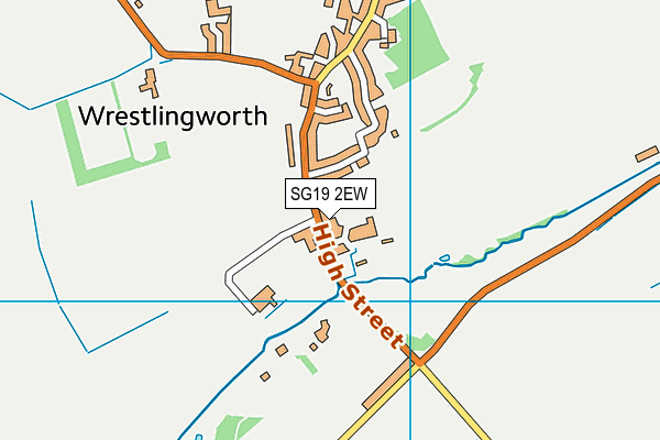 SG19 2EW map - OS VectorMap District (Ordnance Survey)