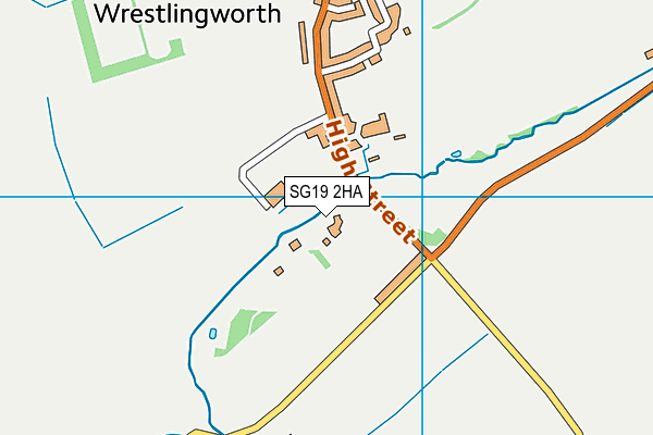 SG19 2HA map - OS VectorMap District (Ordnance Survey)