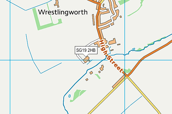 SG19 2HB map - OS VectorMap District (Ordnance Survey)