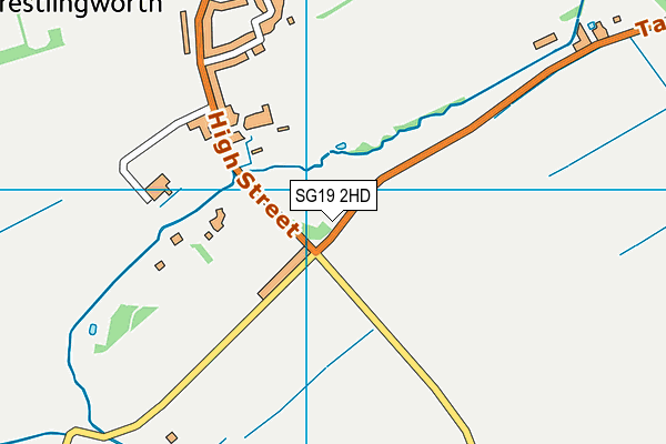 SG19 2HD map - OS VectorMap District (Ordnance Survey)