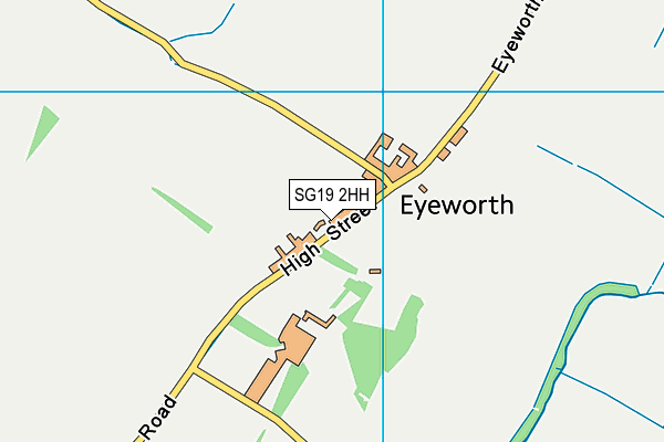 SG19 2HH map - OS VectorMap District (Ordnance Survey)
