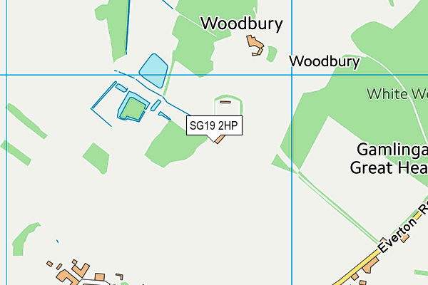 SG19 2HP map - OS VectorMap District (Ordnance Survey)