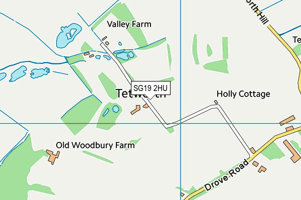 SG19 2HU map - OS VectorMap District (Ordnance Survey)